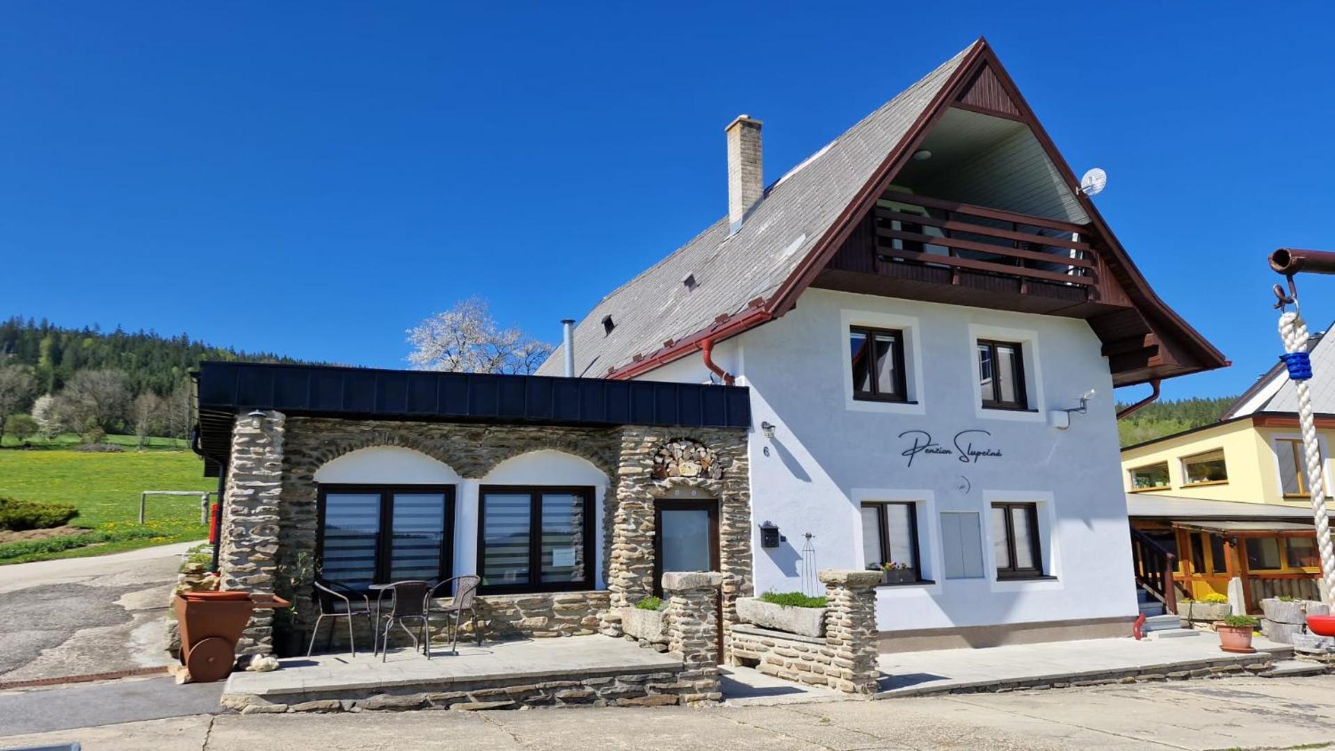 Penzion Slupecna Lipno nad Vltavou Eksteriør bilde